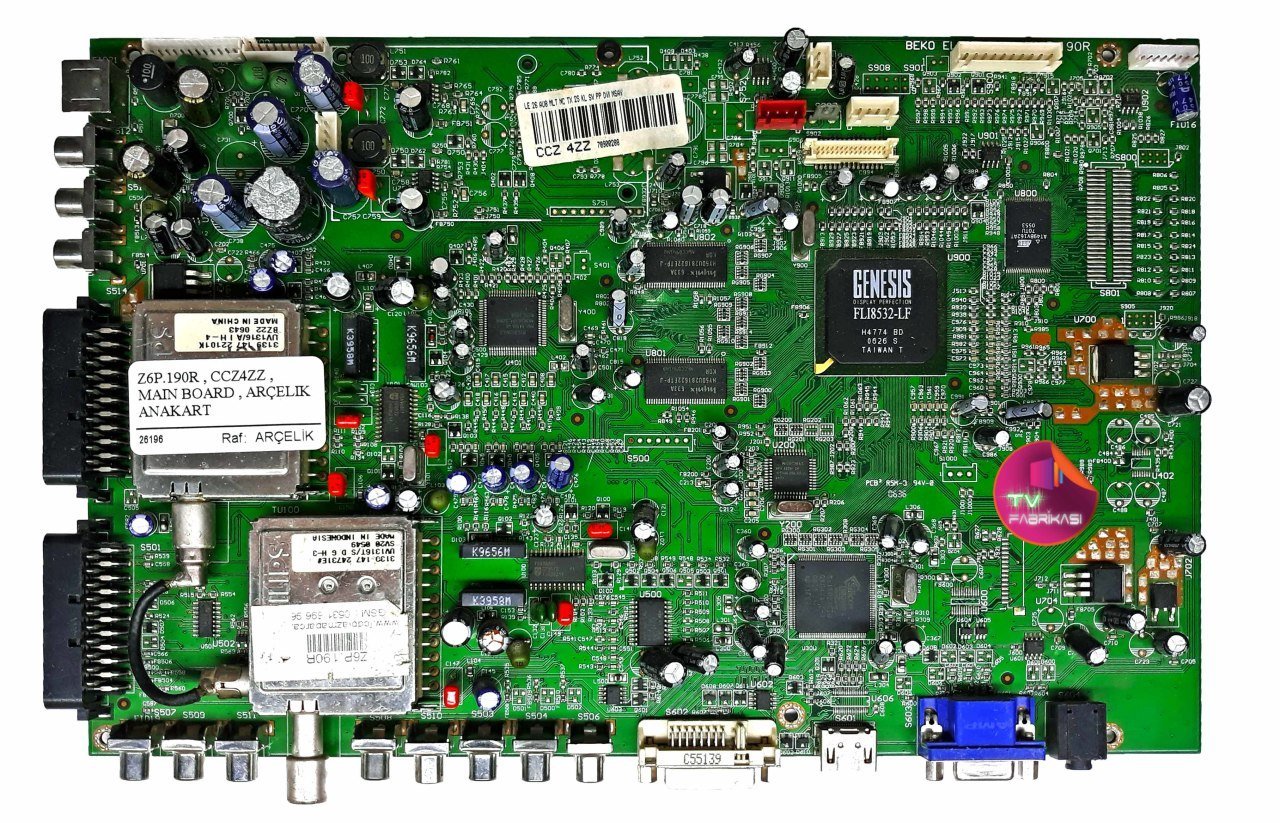 Z6P.190R , CCZ4ZZ , MAIN BOARD , ARÇELIK ANAKART