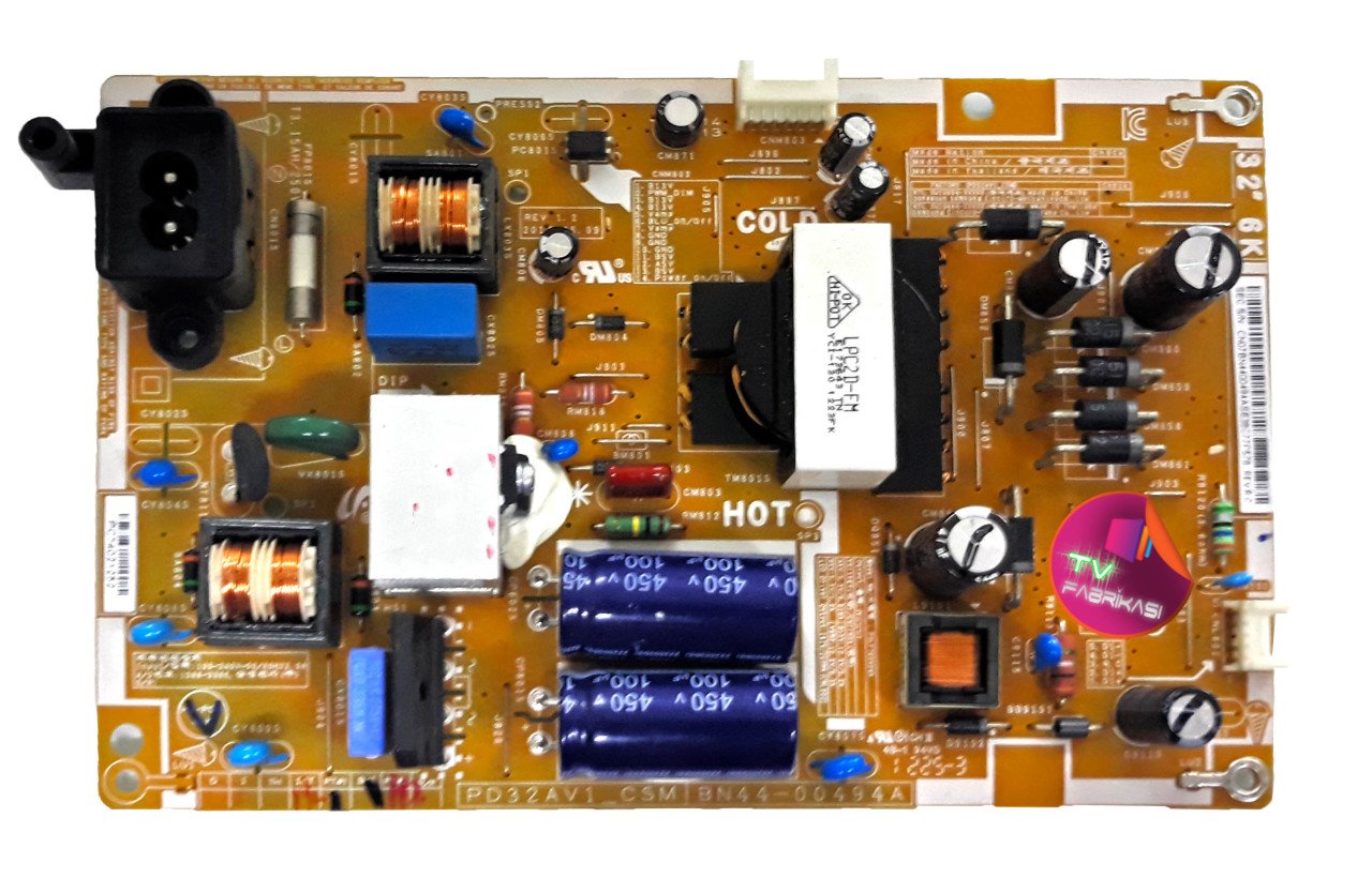 PD32AV1_CSM , BN44-00494A , REV 1.2 , PSLF760A04A , UE32EH5200 , LTJ320HVN07-V , POWER BOARD , SAMSUNG  BESLEME