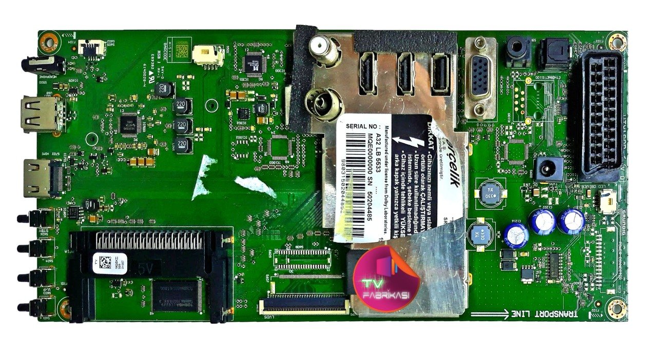 VTY190R-6 V-0 , MQEKZZ , A32 LB 5533 , MAIN BOARD , ARÇELIK ANAKART
