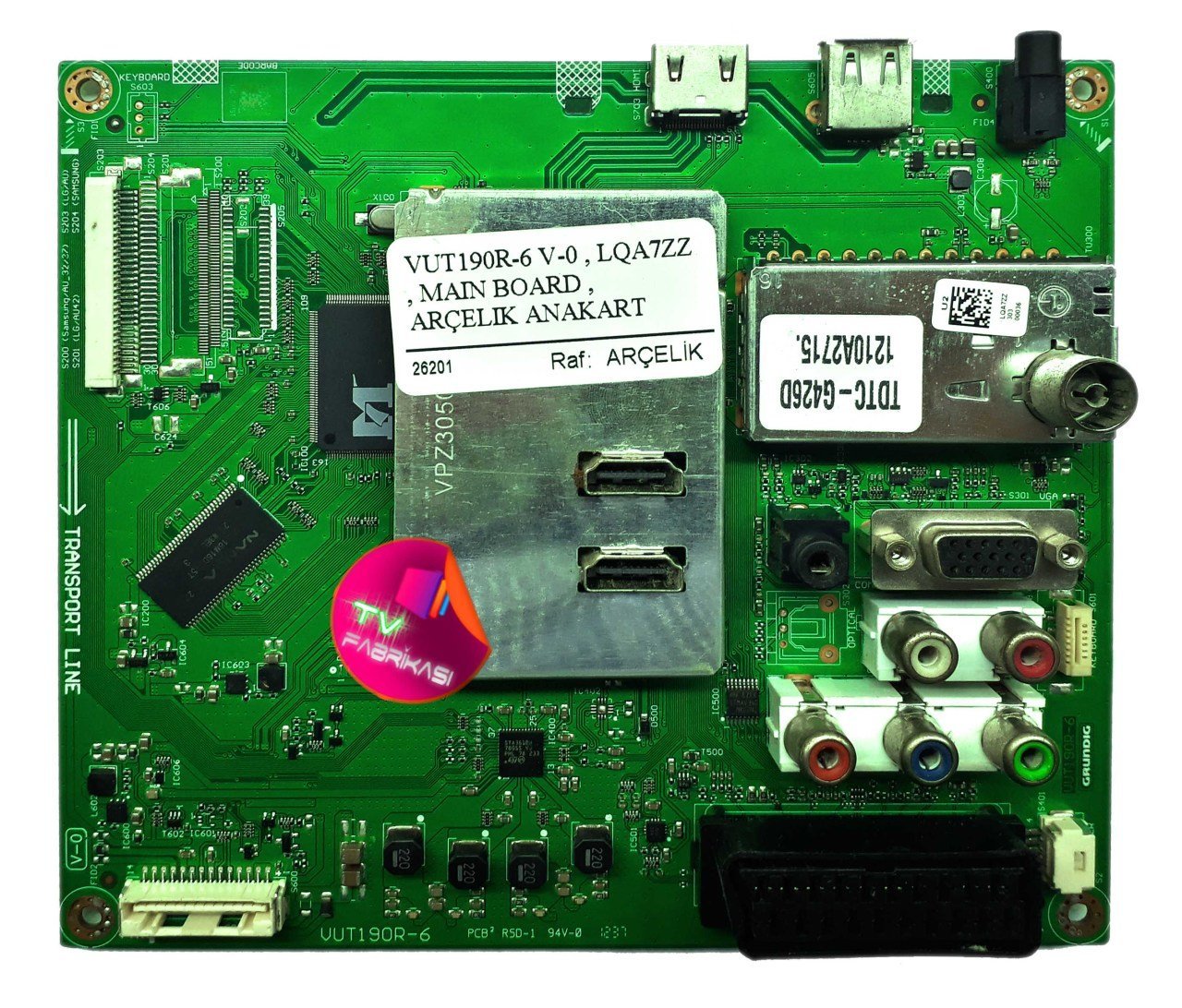 VUT190R-6 V-0 , LQA7ZZ , MAIN BOARD , ARÇELIK ANAKART