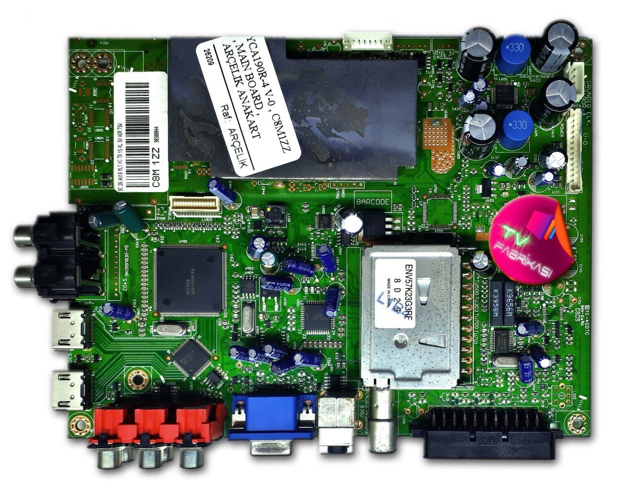 YCA190R-4 V-0 , C8M1ZZ , MAIN BOARD , ARÇELIK ANAKART