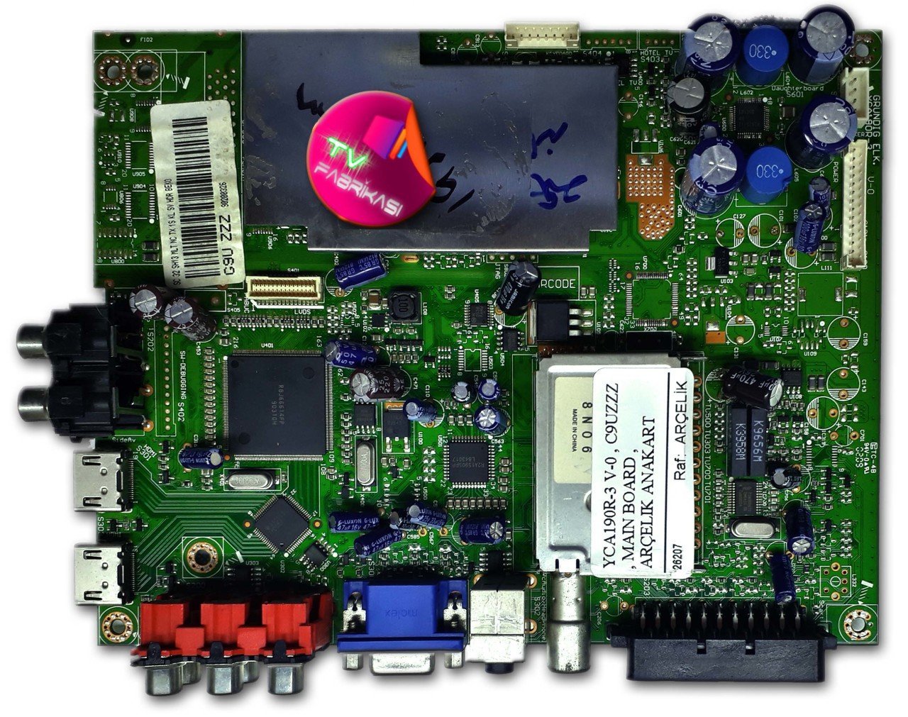 YCA190R-3 V-0 , C9UZZZ , MAIN BOARD , ARÇELIK ANAKART