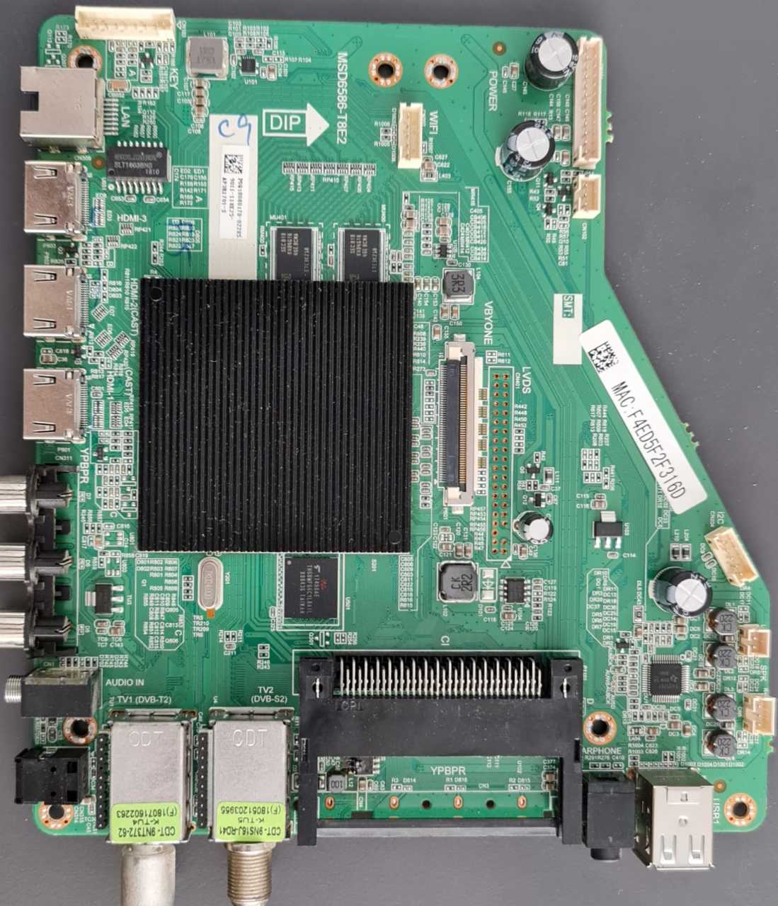 AWOX,U5600STR/4K/S,MSD6586-T8E2,F4ED5F2F316D,P0Q18080170-02285,9011-118E25,AP3B1701-S
