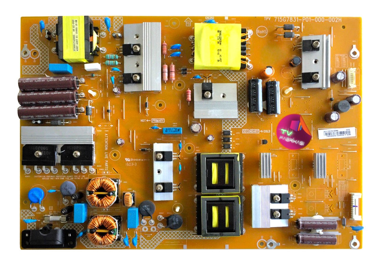 715G7831-P01-000-002H , 65PUS7101/12 , PLTVF1761XAT5 , POWER BOARD , PHILIPS BESLEME