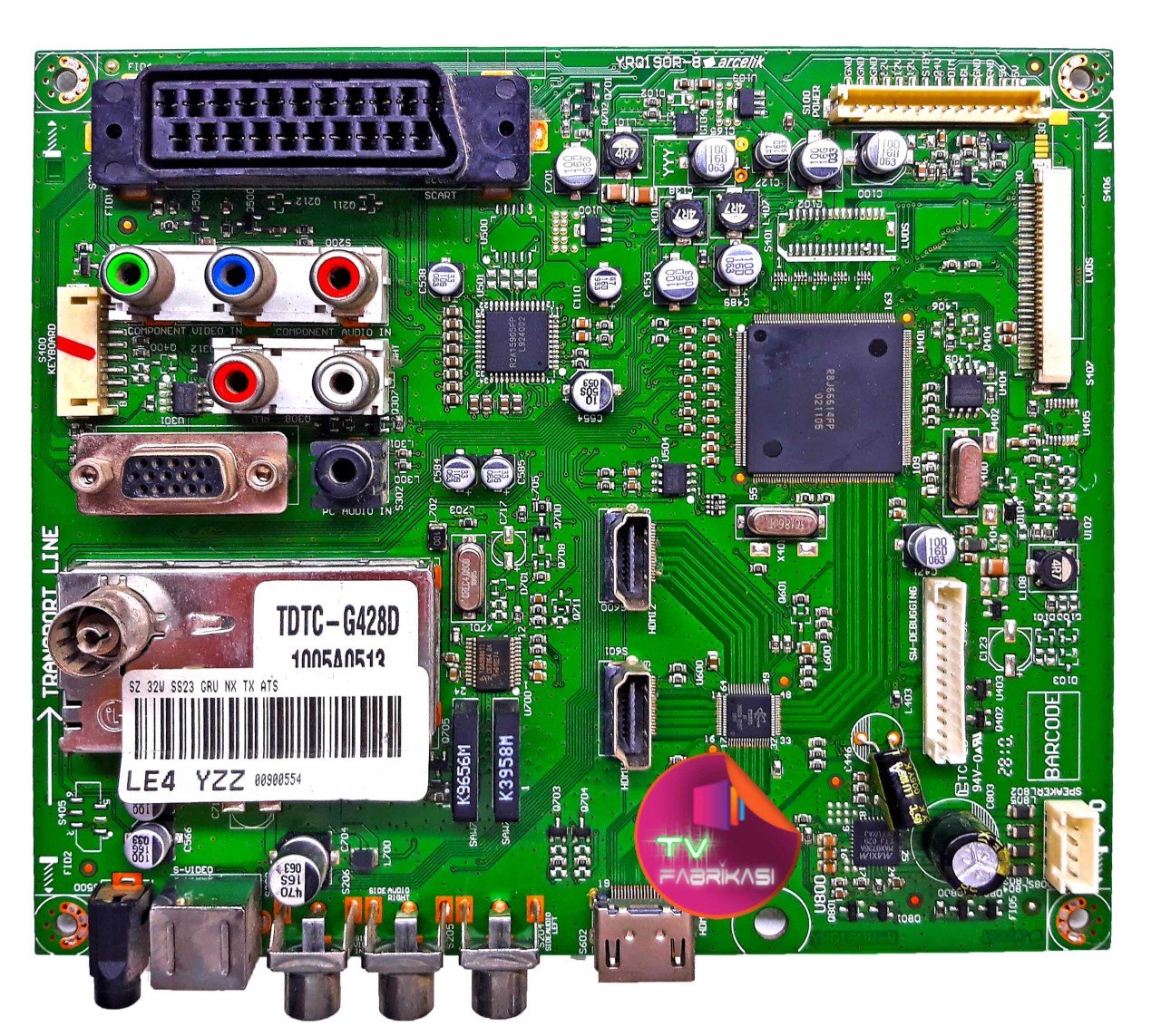 YRQ190R-8 V-0 , LE4YZZ , MAIN BOARD , ARÇELIK ANAKART