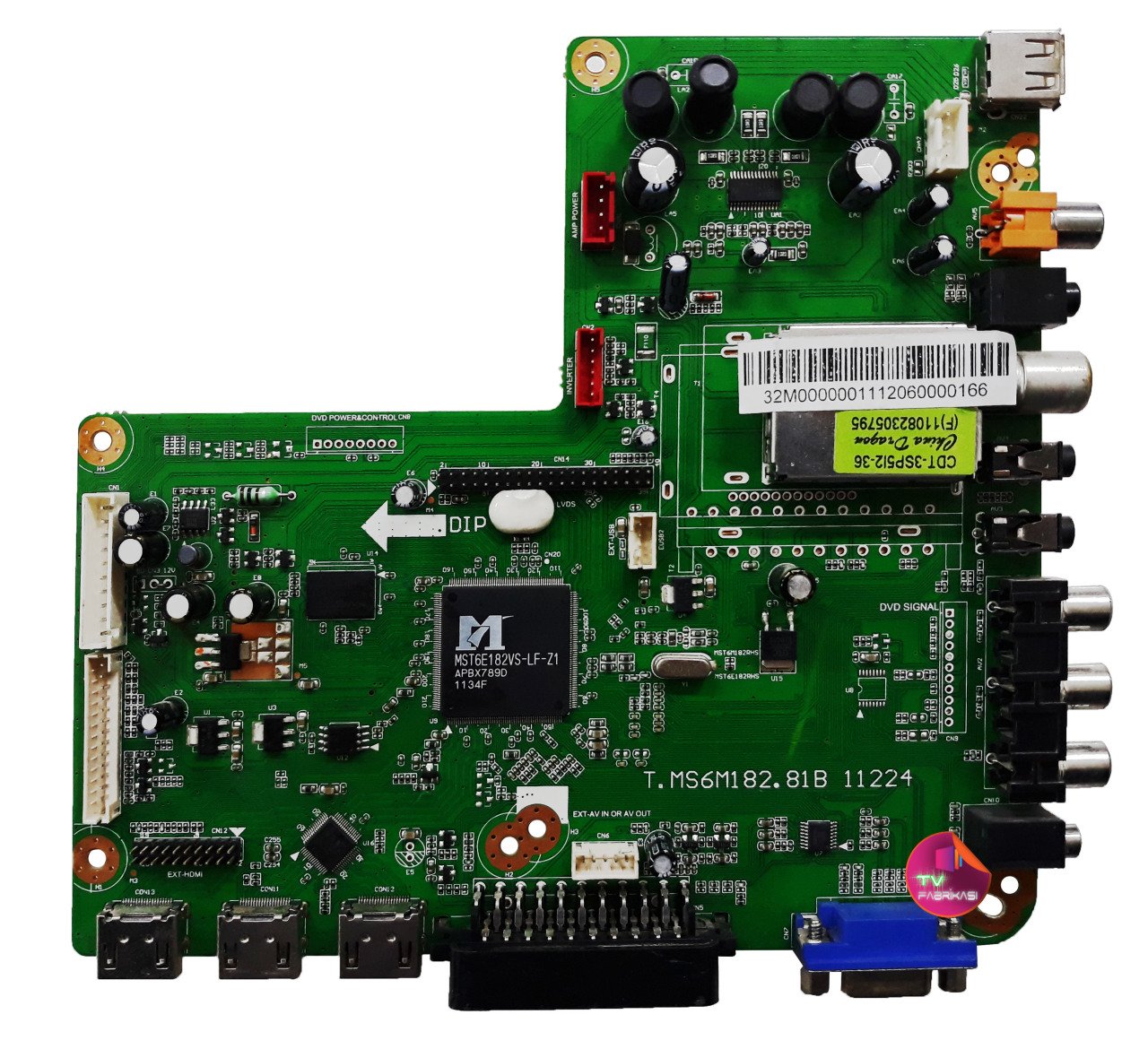 T.MS6M182.81B 11224 , SUPRA STV-LC3244WL , MAIN BOARD , ANAKART