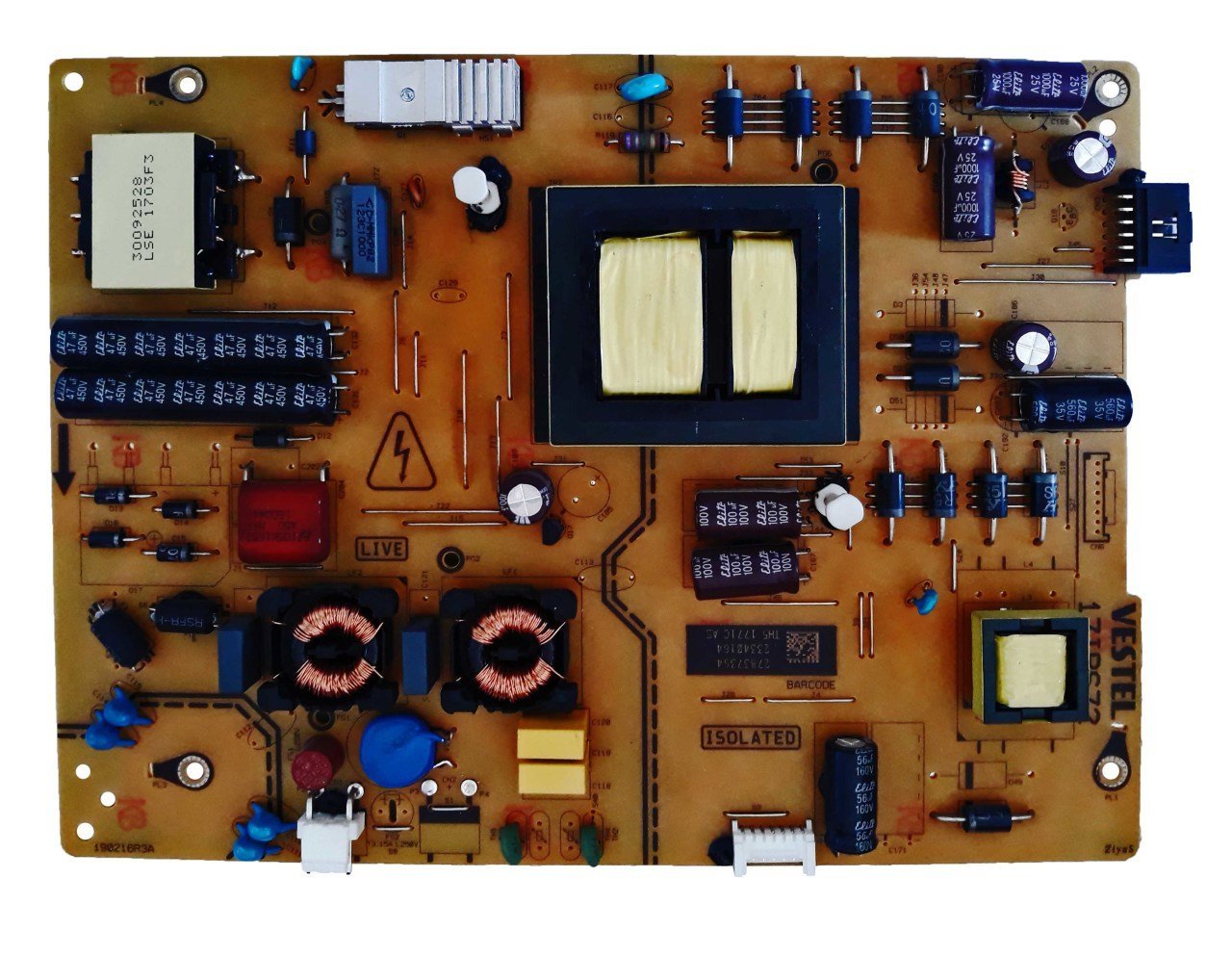 17ips72, 23340164 , Vestel 43ud9300 , Ves430qnul-2d , Power Board , Vestel Besleme
