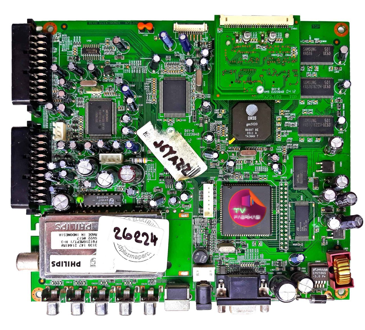 X72.190 , J6YAZZ , MAIN BOARD , ARÇELIK ANAKART