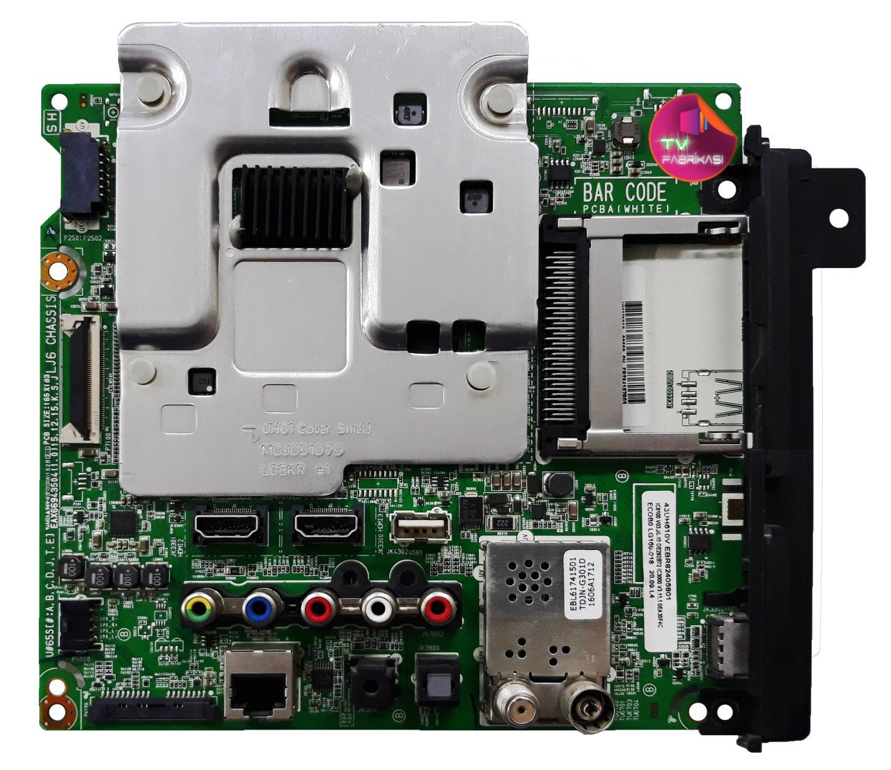 EAX66943504(1.0) , EBT64197802 , 43UH610V , EBR82405801 , MAIN BOARD , LG ANAKART