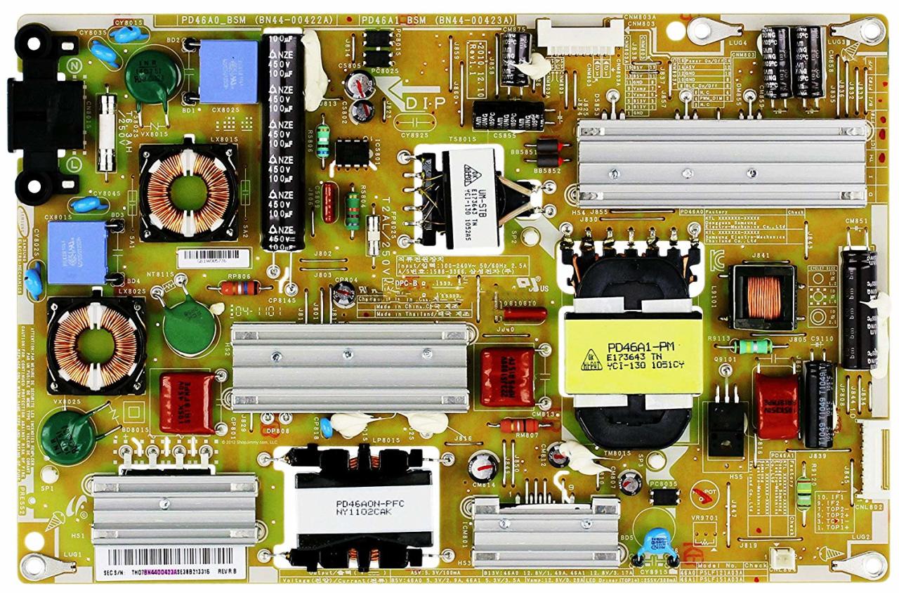 BN44-00423A , PD46A1_BSM , PSLF121A03A , UN46D6003SFXZA , POWER BOARD , SAMSUNG BESLEME