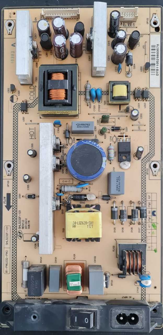 TCL,81-PWL032-PW2,SHL3232F-101,POWER,BOARD