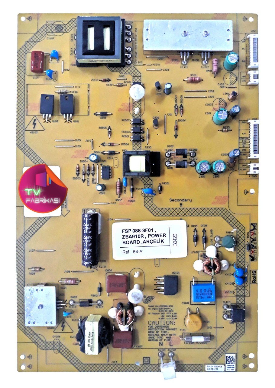 FSP088-3F01 , ZBA910R , POWER BOARD , ARÇELİK BESLEME