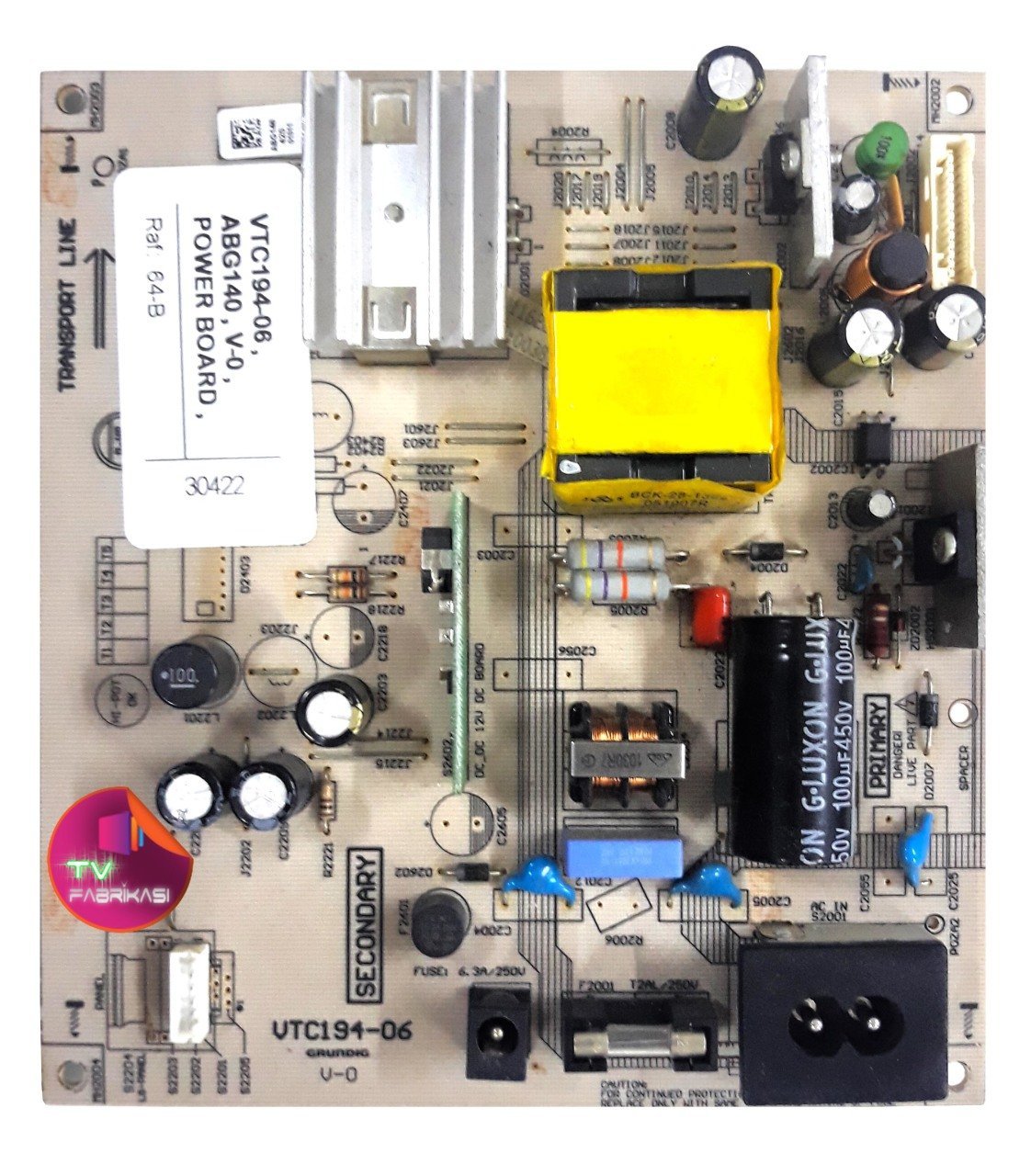 VTC194-06 , ABG140 , V-0 , POWER BOARD , ARÇELİK BESLEME