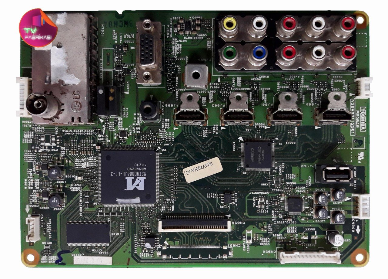 V28A0011201 , PE0849 , 32AV700(AUO) ,  MAIN BOARD , TOSHIBA ANAKART