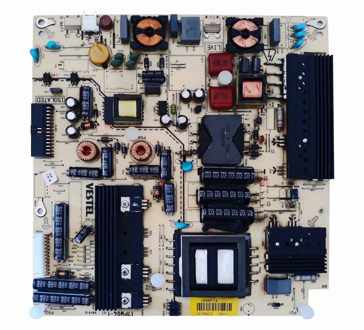 17pw04-1 , 20500714 , 26740631 , Power Board , Vestel Besleme
