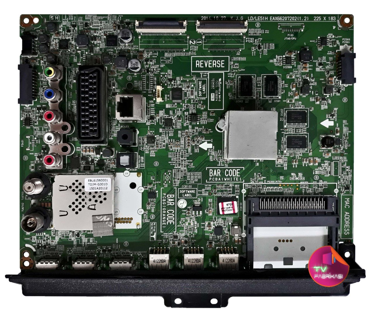 EAX66207202 (1.2) , EBT63730503 , EBL61560001 , MAIN BOARD , LG ANAKART