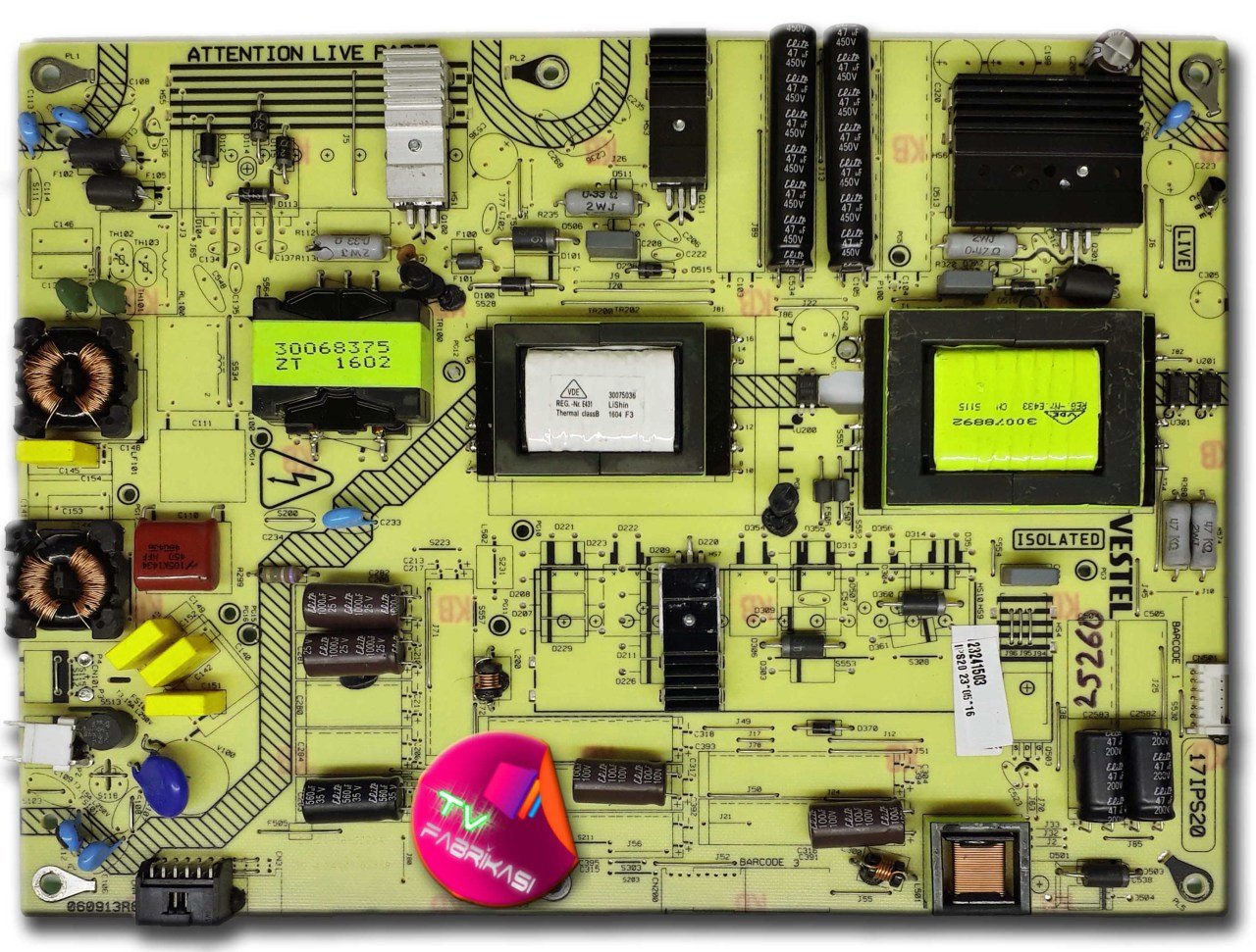 17IPS20 , 060913R6 , 23241503 , POWER BOARD , VESTEL BESLEME