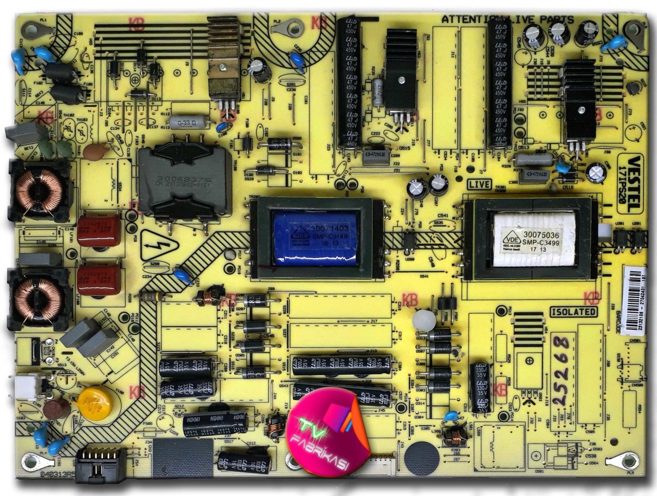 17IPS20 , 060913R6 , 23132106 , POWER BOARD , VESTEL BESLEME