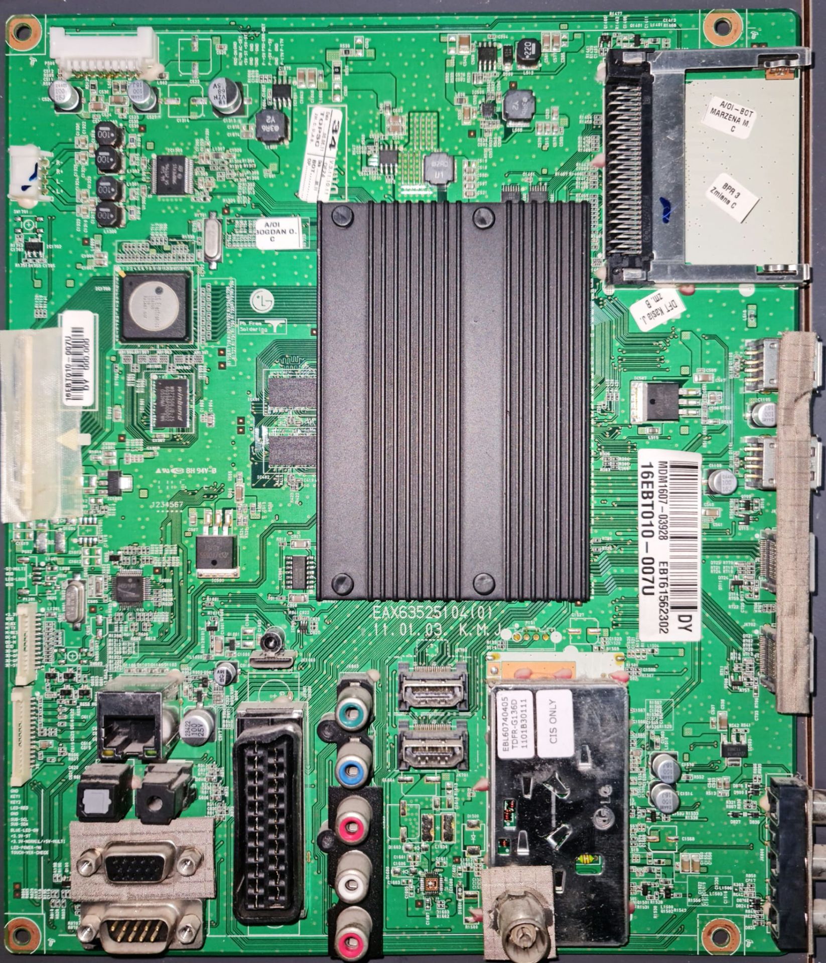 LG 60PZ950 ,EAX63525104(0),EBT61562302,16EBT010-007U,MAİN,BOARD
