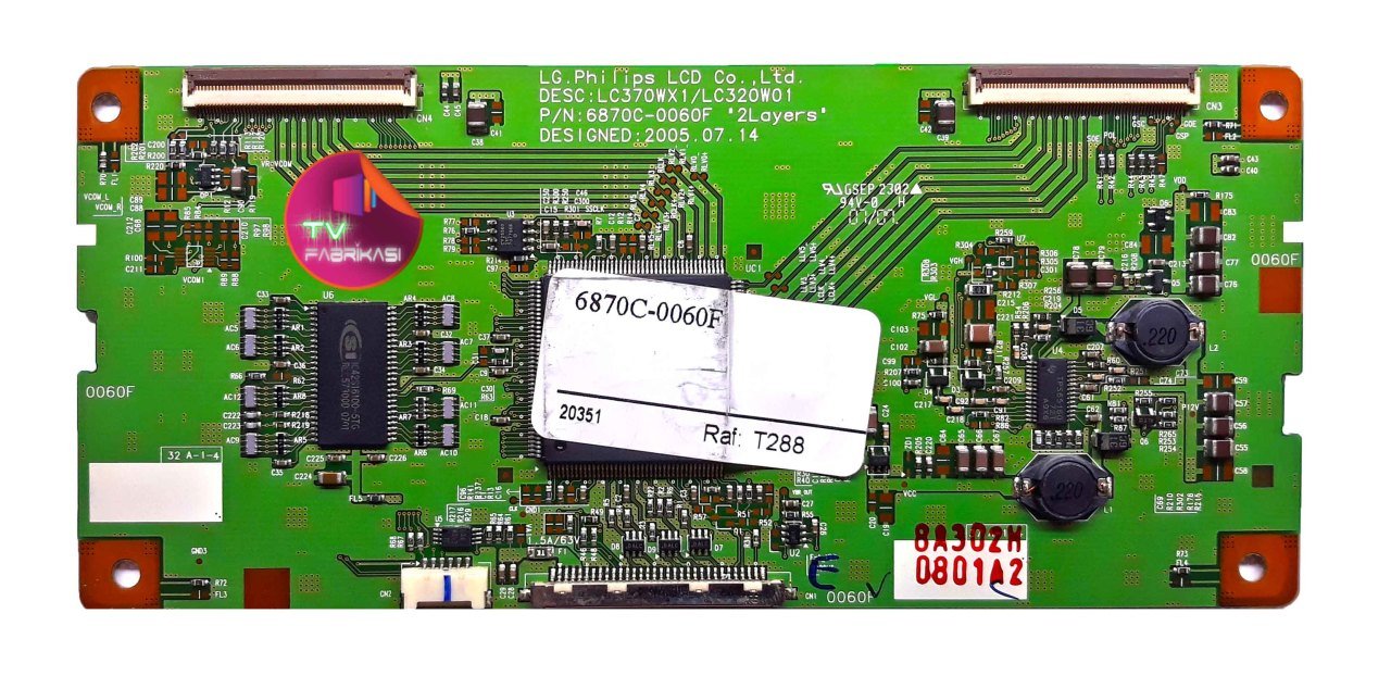 6870C-0060F LC370WX1/LC320W01 LG PHILIPS T-Con Board
