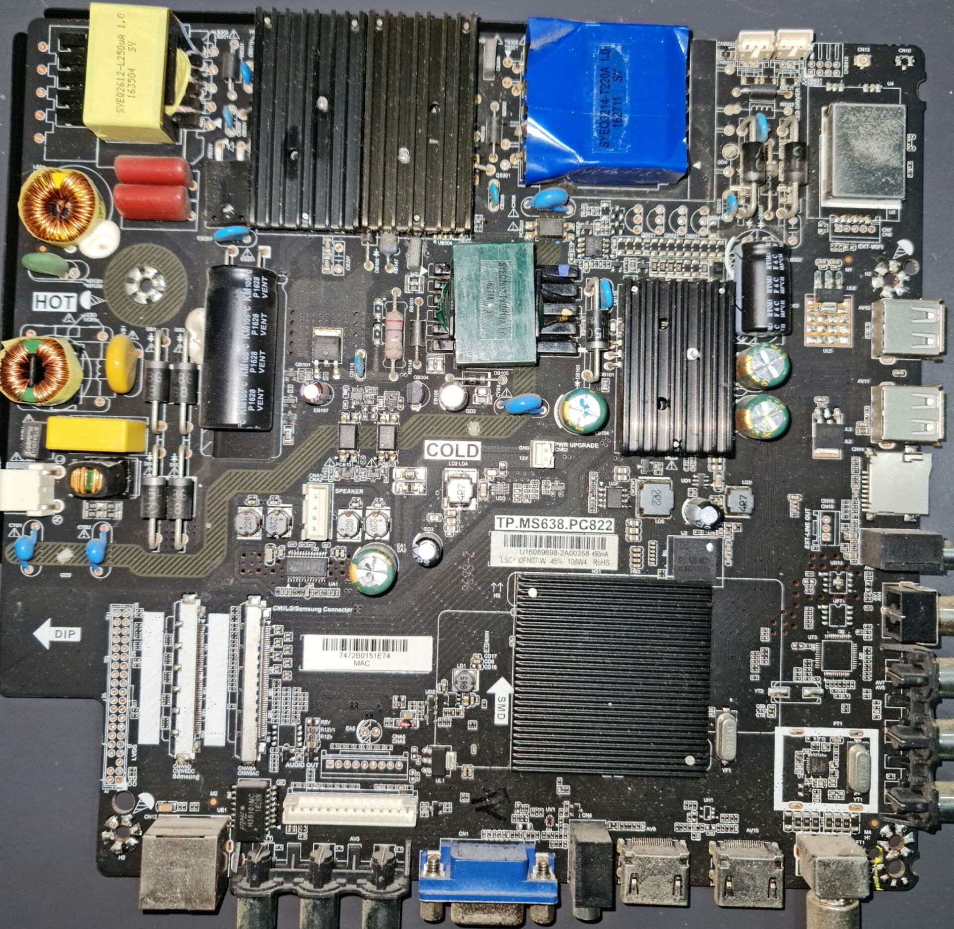 ELEKTA,ELED-48MART,TP.MS638.PC822,LSC48FN07-W,MAİN,BOARD