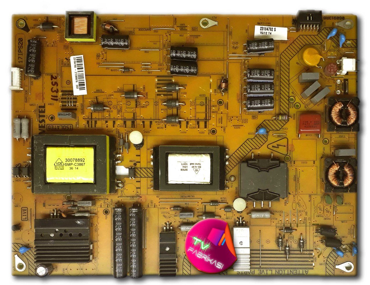 17IPS20 , 060913R6 , 23184790 , POWER BOARD , VESTEL BESLEME