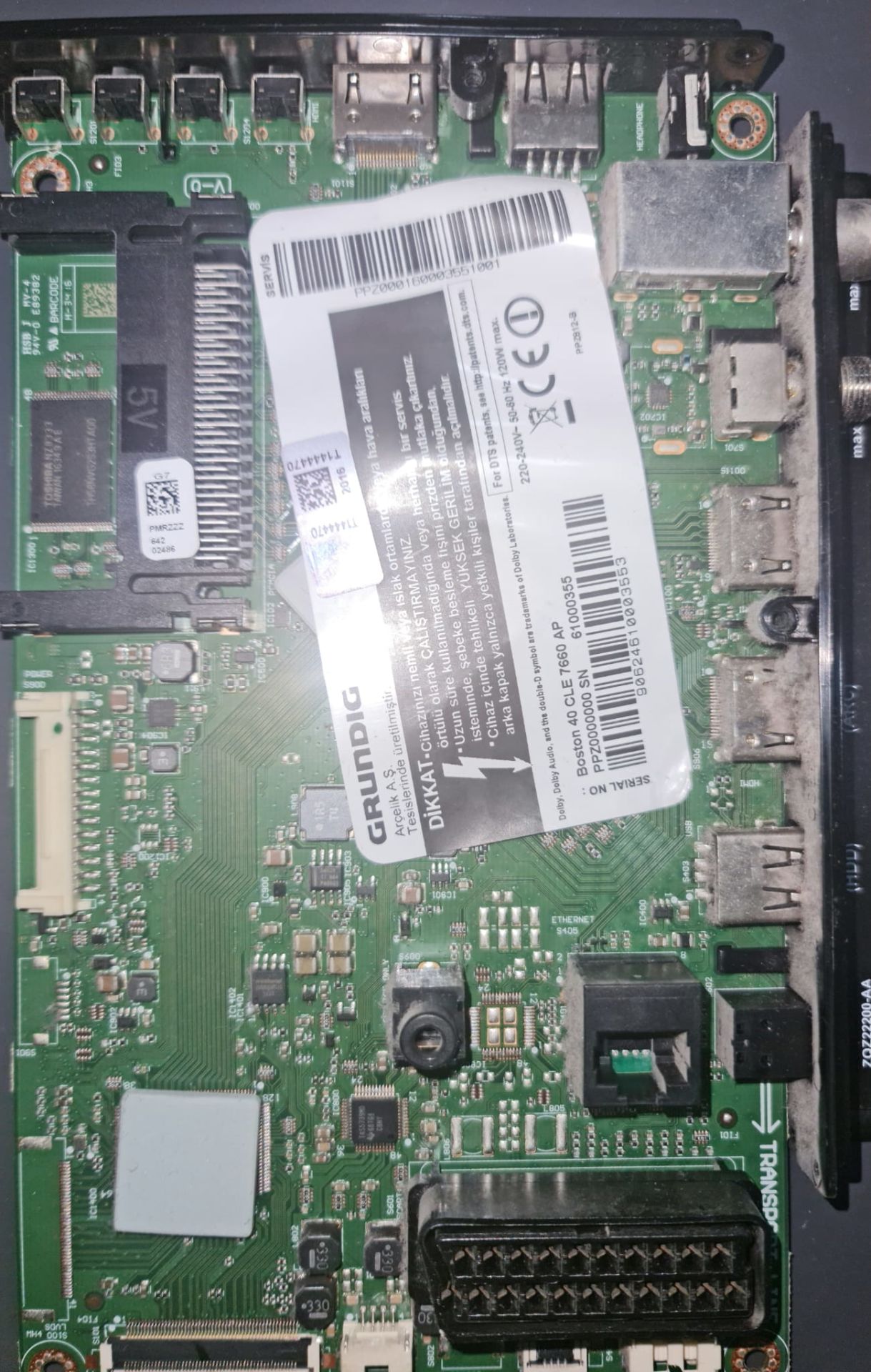 GRUNDİG,Boston40CLE7660 AP,PMRZZ,ZG7190R-4,MAİN,BOARD