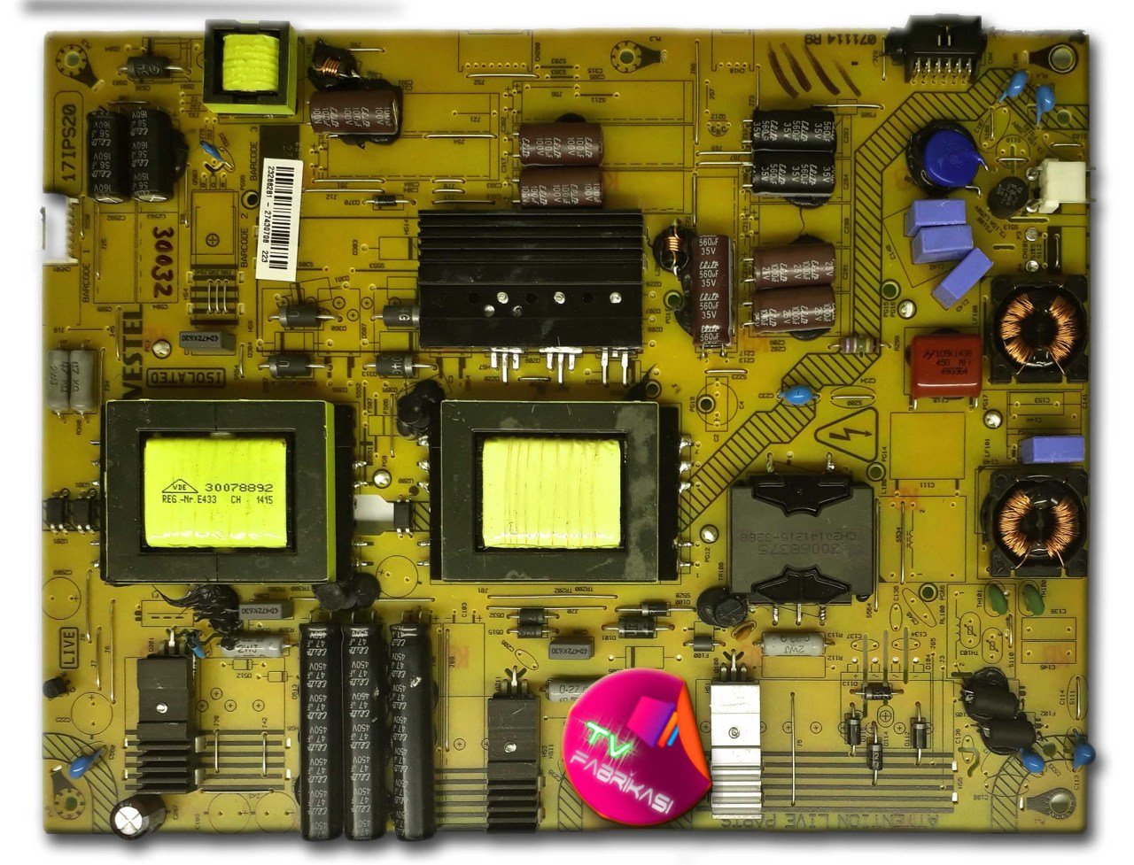 17IPS20 , 071114 R9 , 23288281 , POWER BOARD , VESTEL BESLEME