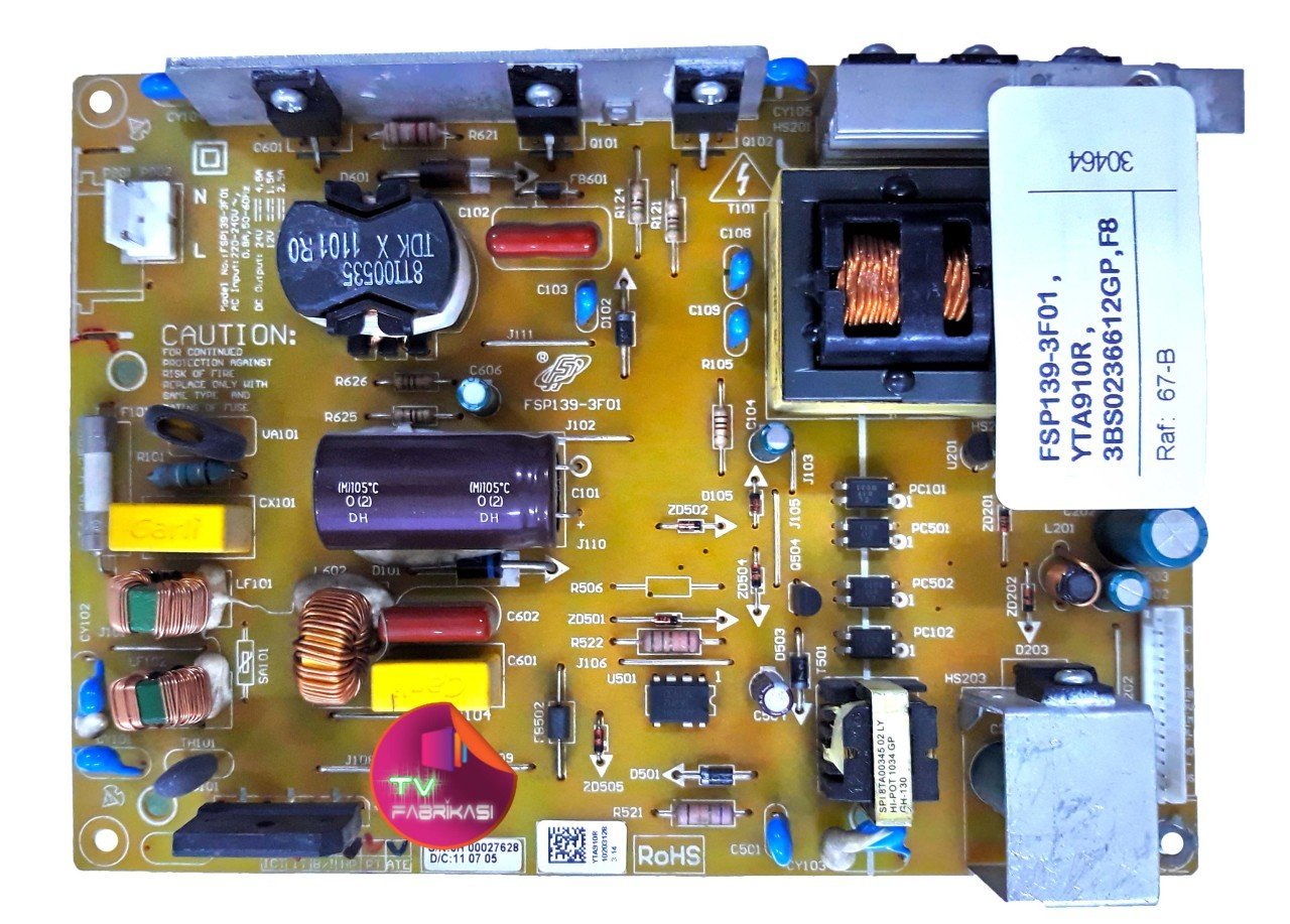 FSP139-3F01 , YTA910R , 3BS0236612GP , F82-203-3HD , LC320WXN , LC320AP06 , LTA320P06 , POWER BOARD , ARÇELİK BESLEME