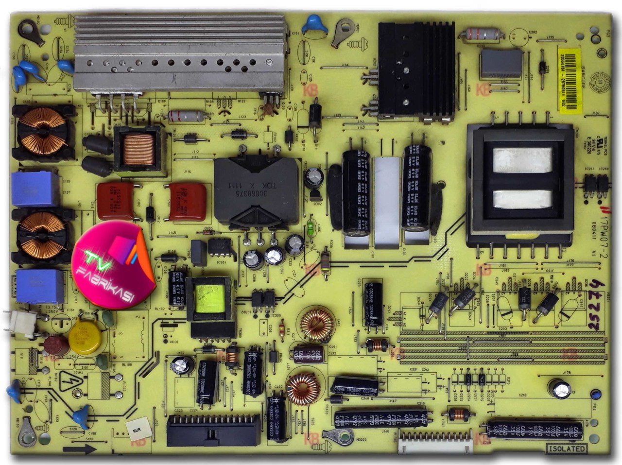 17PW07-2 , 080411 , 20556784 , POWER BOARD , VESTEL BESLEME