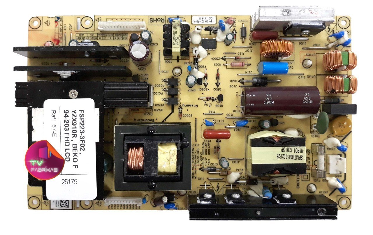 FSP223-3F02 , YZX910R , BEKO F 94-203 FHD LCD TV , LC370WUN SC C1 , POWER BOARD , ARÇELİK BESLEME