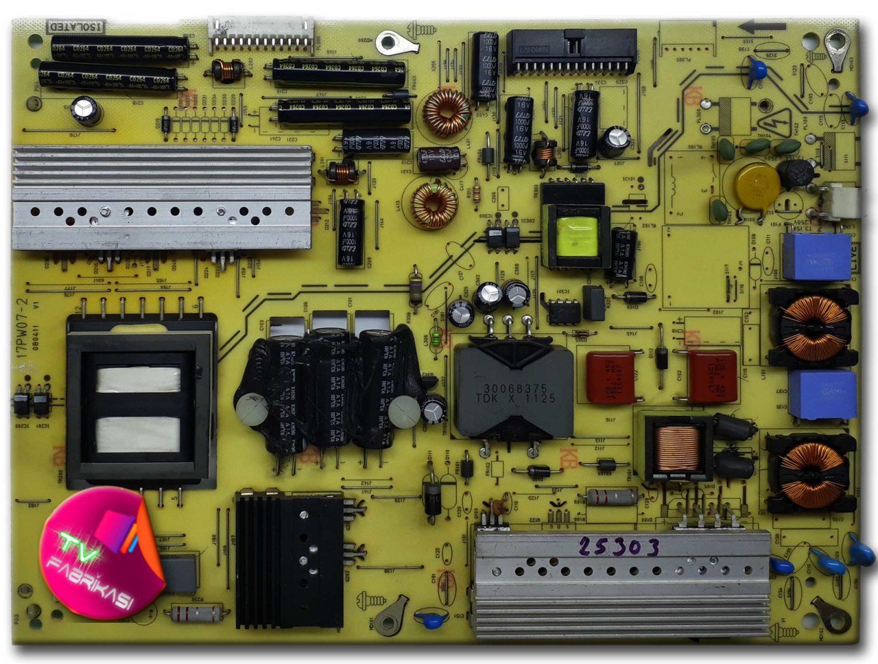 17PW07-2 , 080411 , 20557095 , POWER BOARD , VESTEL BESLEME