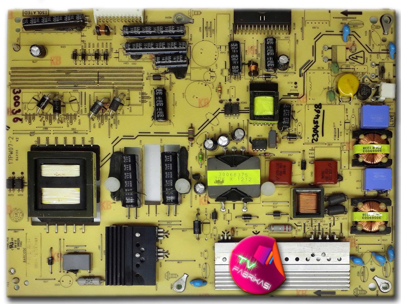 17PW07-2 , 041111 , 23045468 , POWER BOARD , VESTEL BESLEME