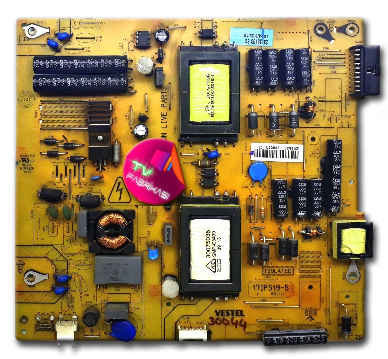 17IPS19-5 , 061112 , 23138400 , POWER BOARD , VESTEL BESLEME