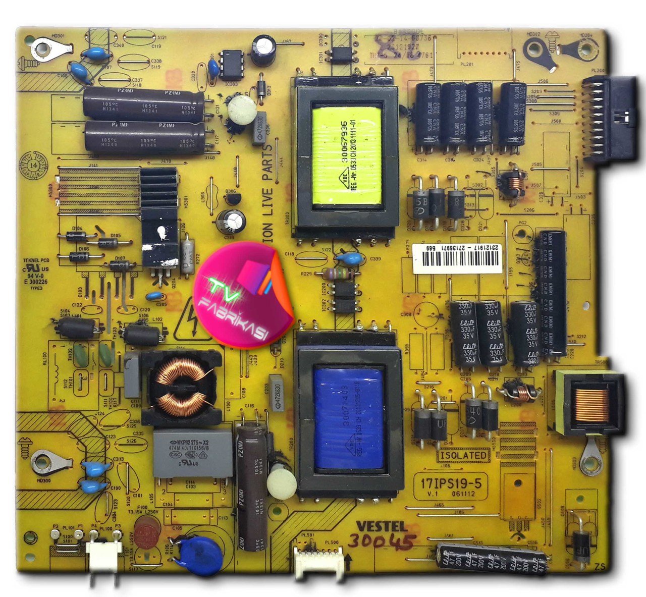 17IPS19-5 , 061112 , 23121917 , POWER BOARD , VESTEL BESLEME