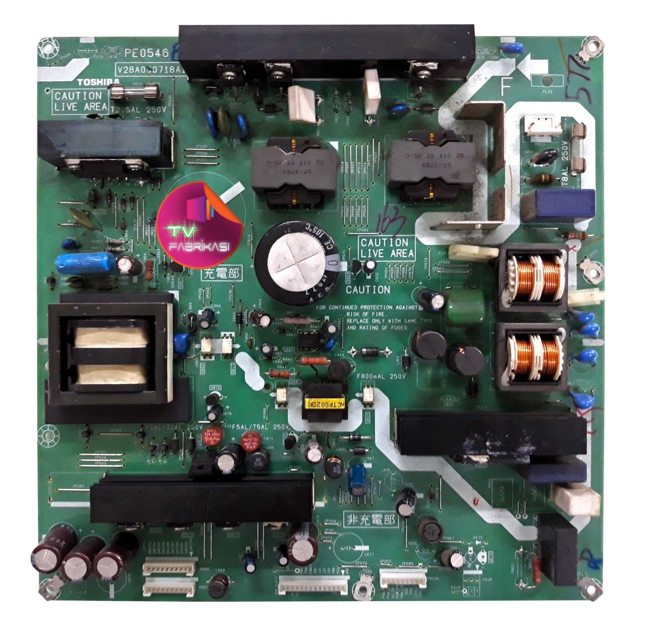 PE0546 B , V28A000718A1 , V28A00072000 , POWER BOARD , TOSHIBA BESLEME