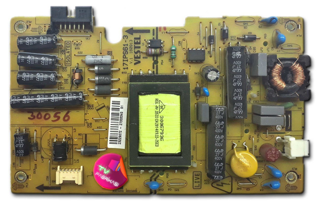 17IPS61-3 , 160913 , 23229072 , POWER BOARD , VESTEL BESLEME