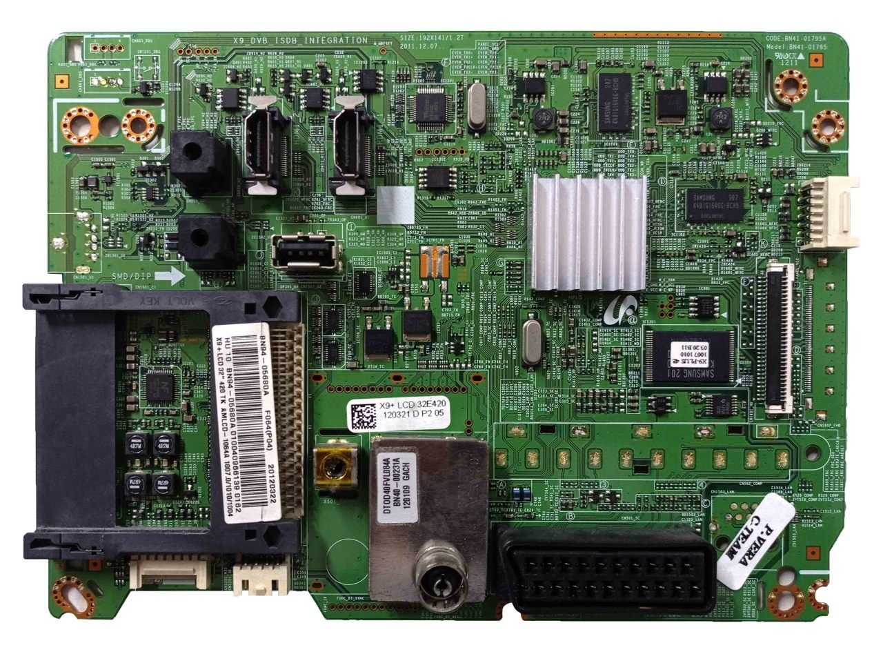 Bn41-01795a , Bn94-05680a , Samsung Le32e420 , Samsung, Ltf320ap13 , Lta320ap03-V , Samsung Le32e420e2w , Main Board , Samsung Anakart