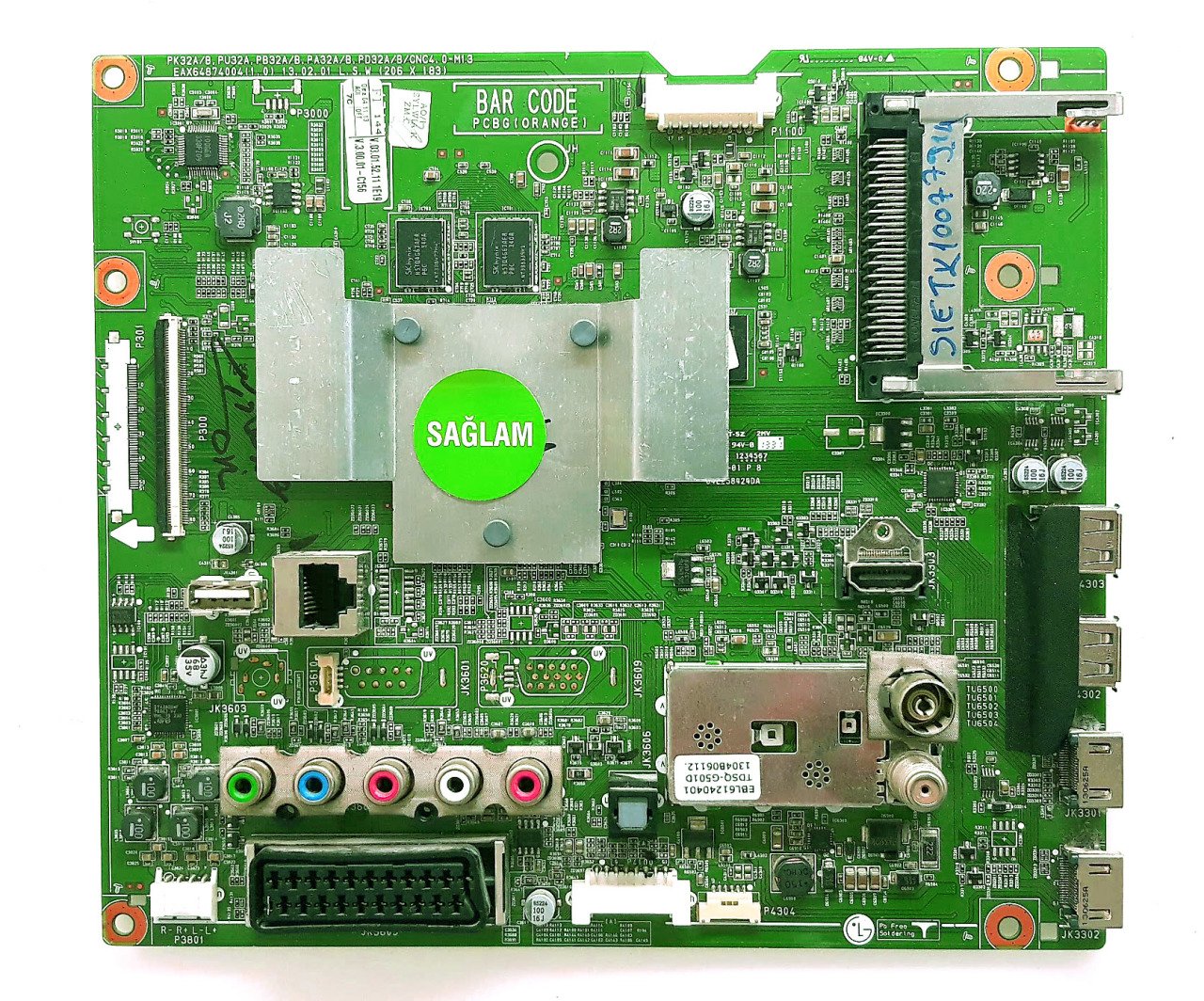 EBT62536406 , EAX64874004 (1.0) , LG , PDP50R5 , 50PH670 , Main Board , Ana Kart