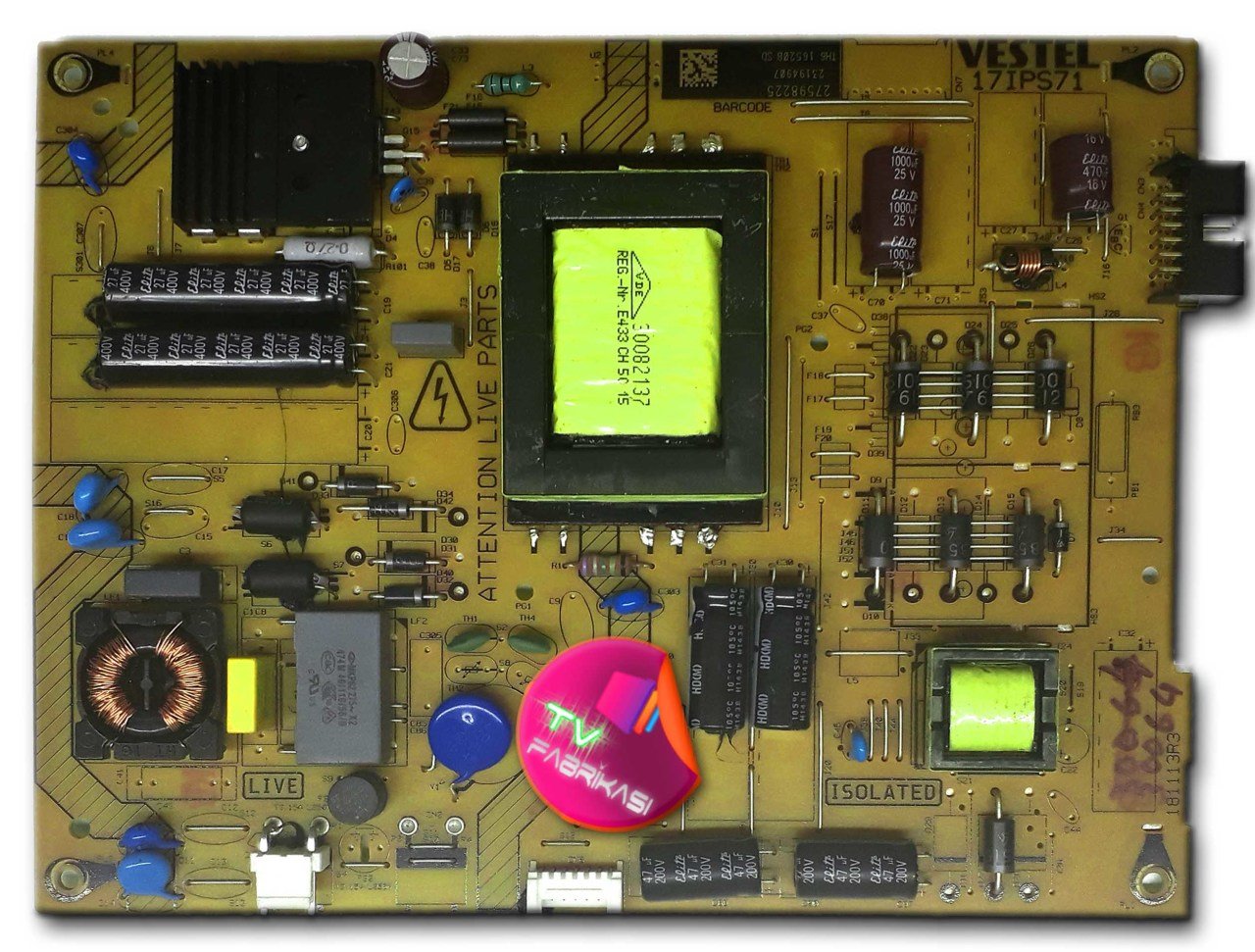 17IPS71 , 181113R3 , 23194907 , POWER BOARD , VESTEL BESLEME