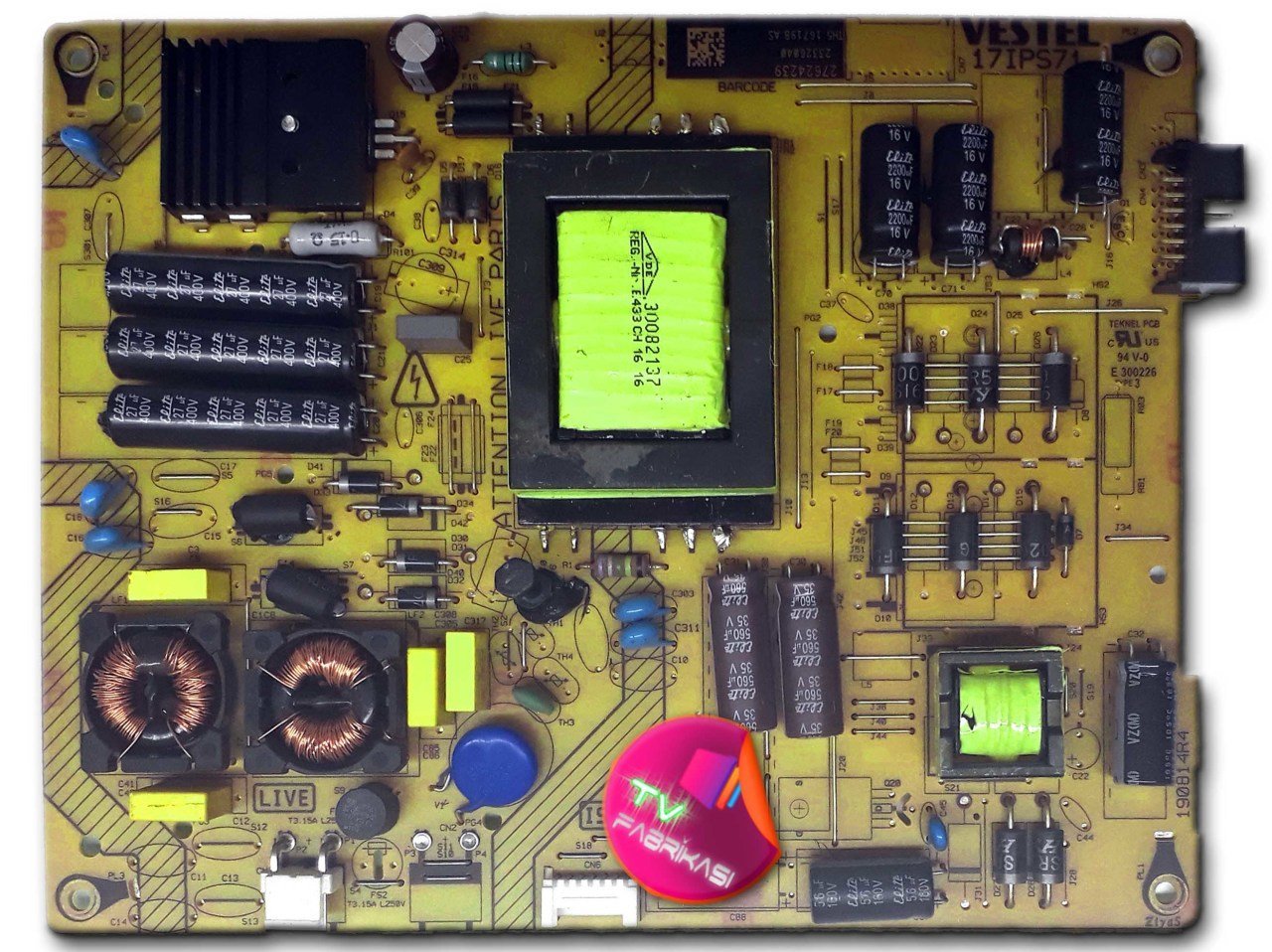 17IPS71 , 190814R4 ,23326040 , POWER BOARD , VESTEL BESLEME