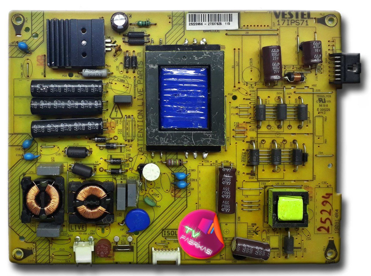 17IPS71 , 190814R4 , 23220956 , POWER BOARD , VESTEL BESLEME