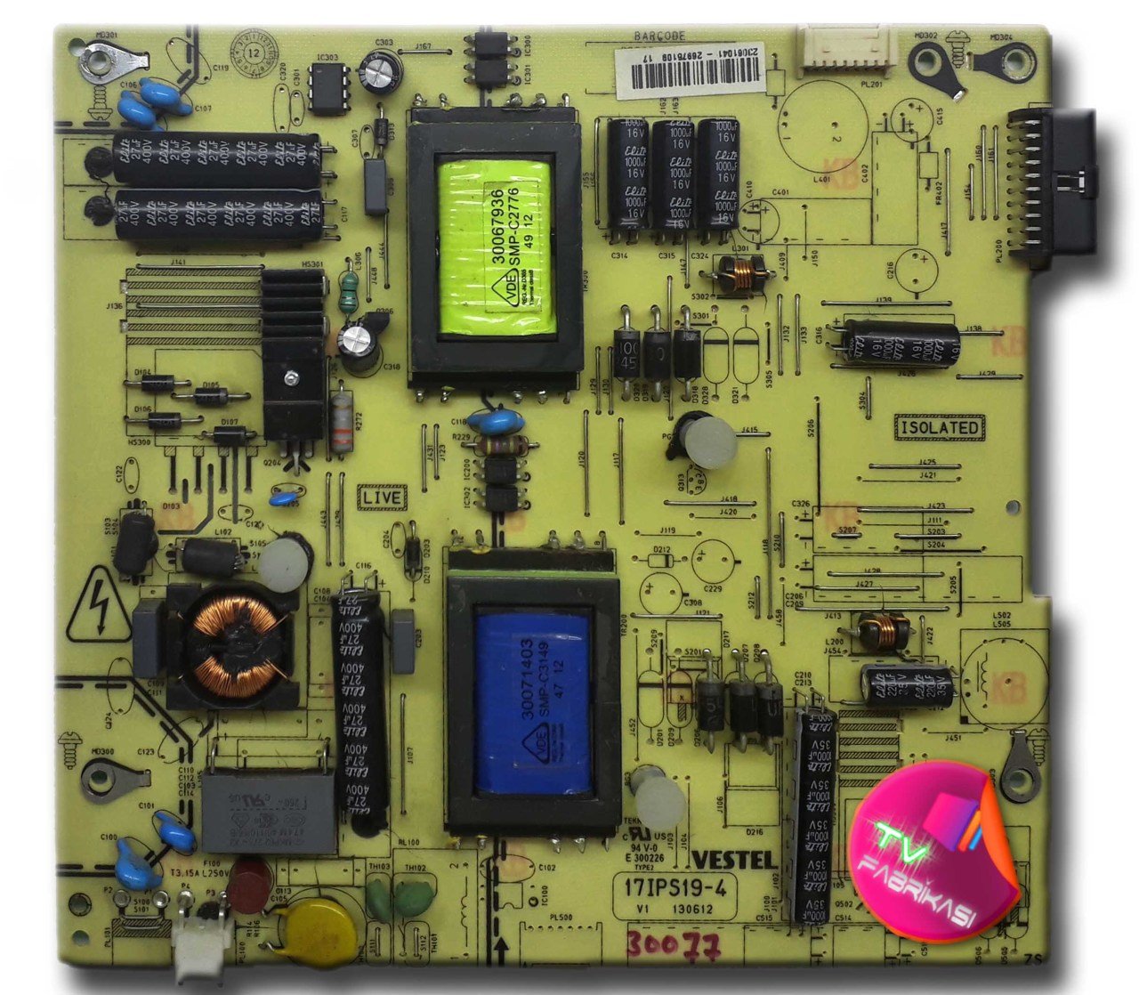 17IPS19-4 , 130612 , 23061041 , POWER BOARD , VESTEL BESLEME