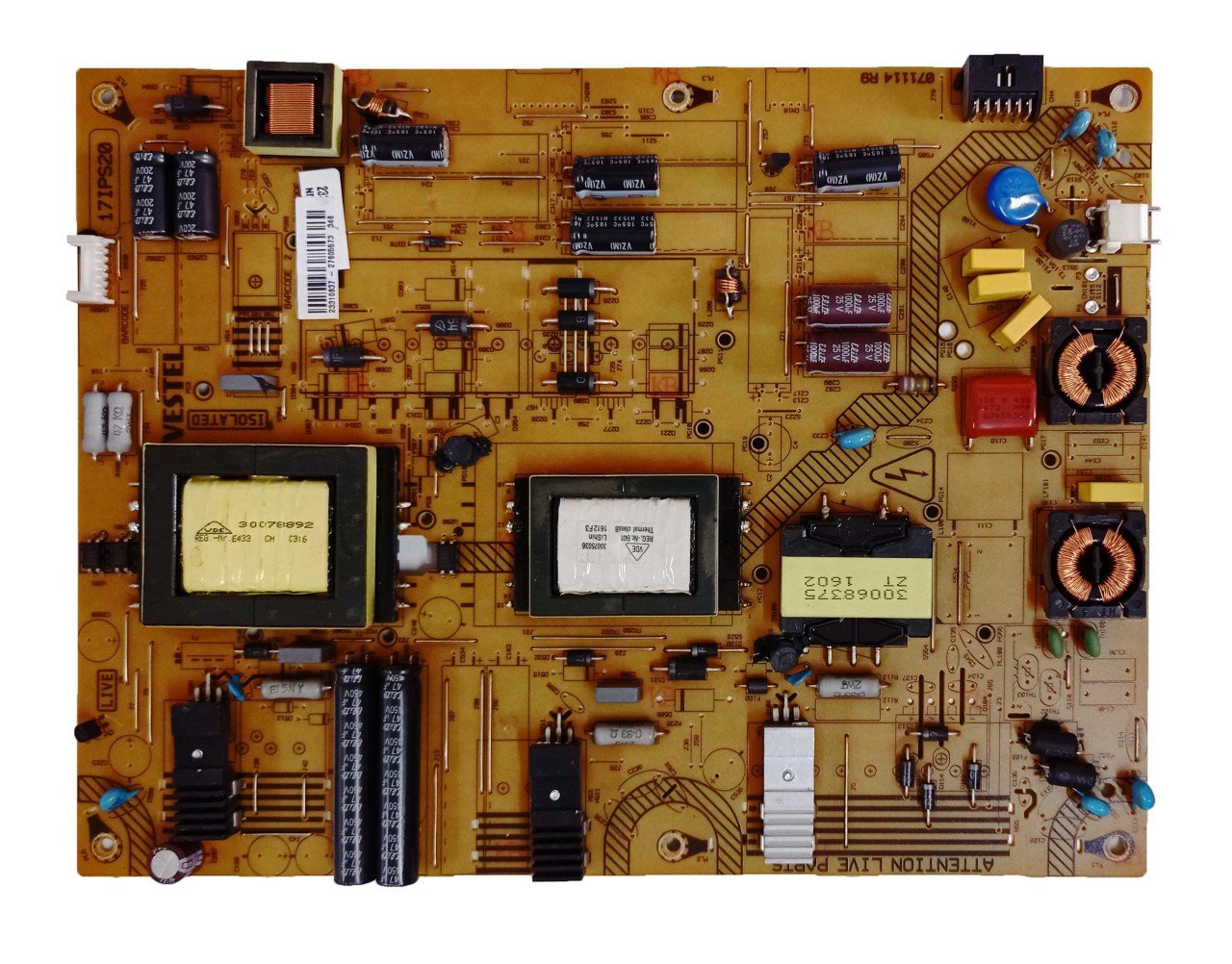 17ips20 , 23310837 , 071114 R9 , Vestel 48fa7500 , Ves480unvs-3d , Seg 48snb8500 , Power Board , Vestel Besleme