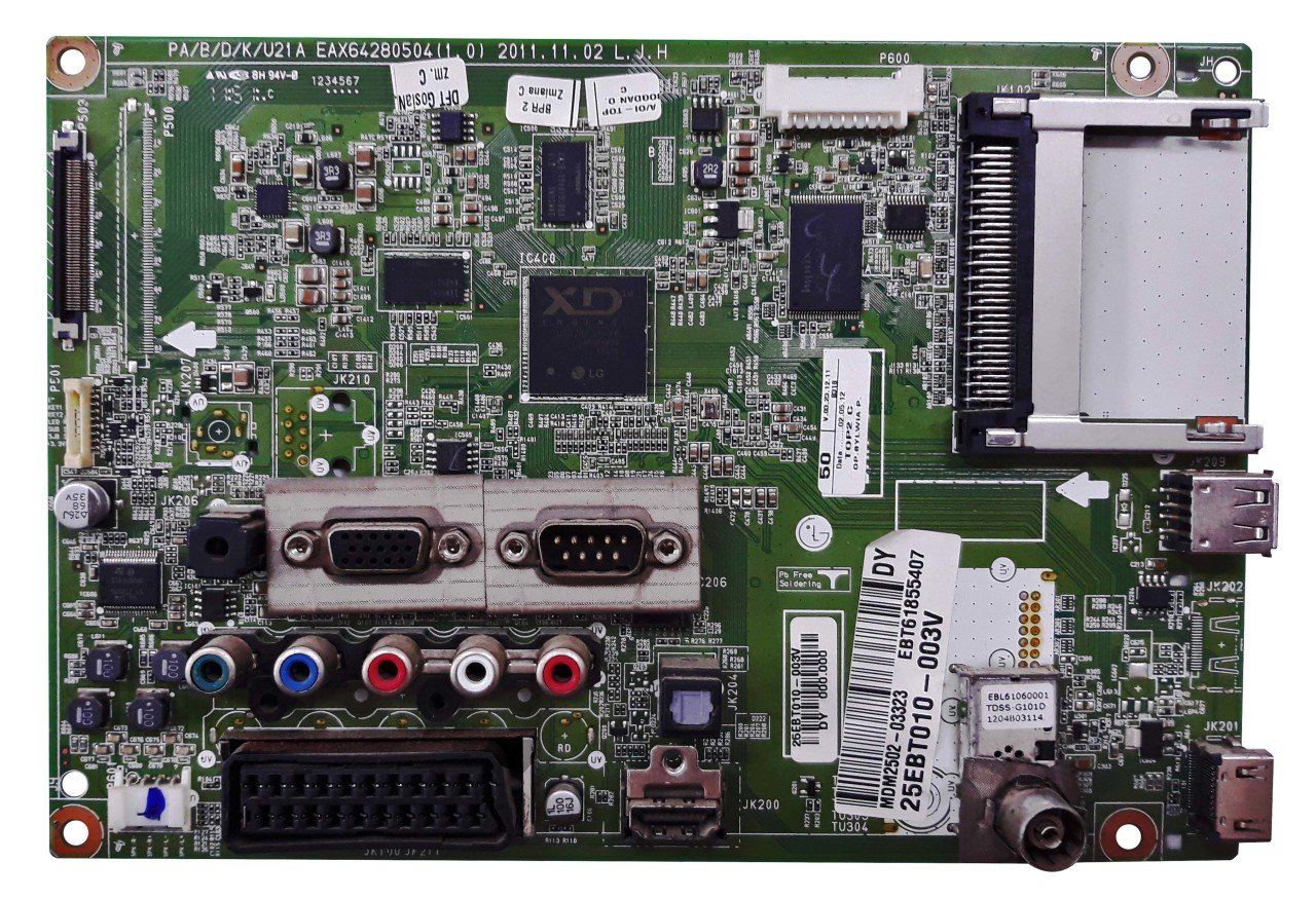 EAX64280504(1.0) , EBT61855407 , 25EBT010-00C9 , LG 42PA4500 , MAIN BOARD , LG ANAKART