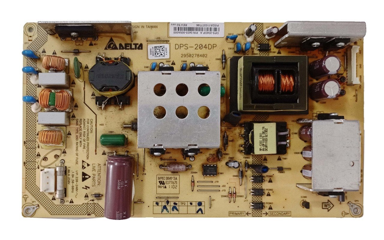 Dps-204dp A , 2950278402 , Toshiba 40lv833g , Power Board