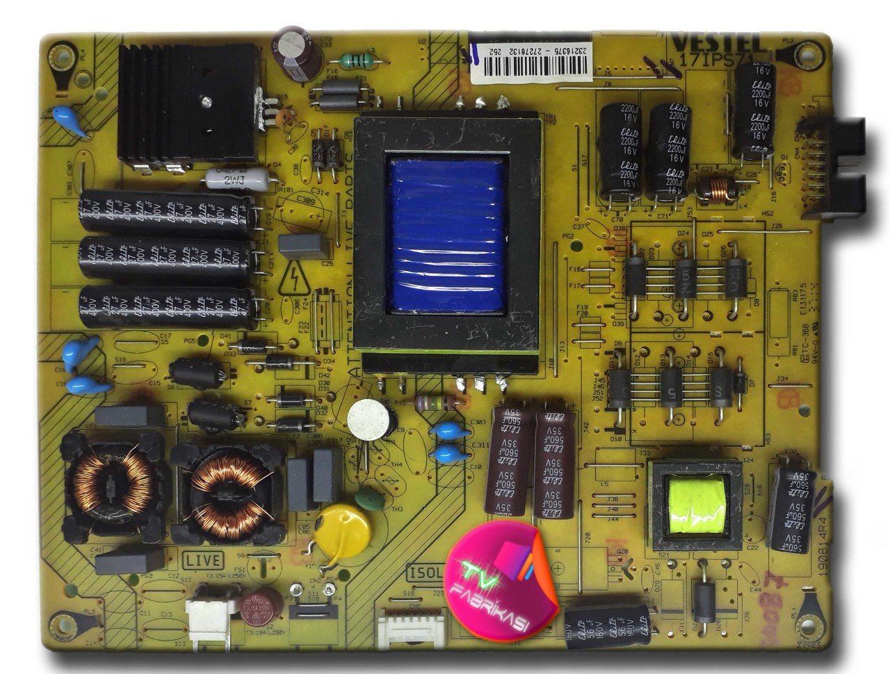 17IPS71 , 190814R4 , 23216375 , POWER BOARD , VESTEL BESLEME