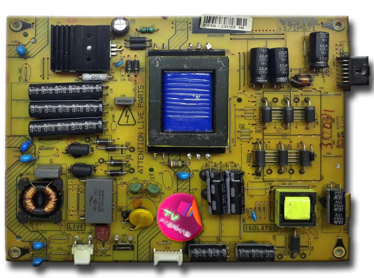 17IPS71 , 190814R4 , 23191504 , POWER BOARD , VESTELE BESLEME