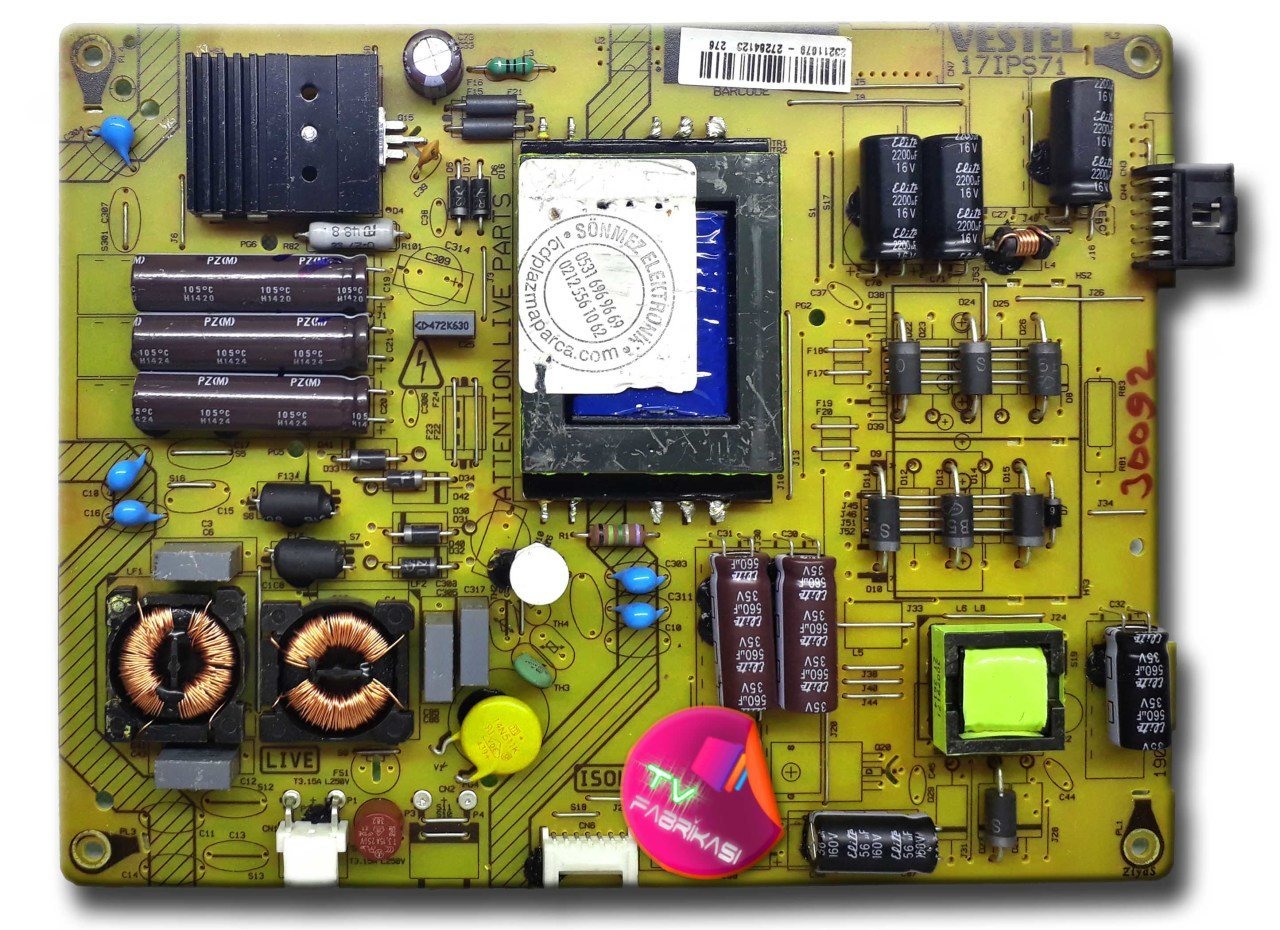 17IPS71 , 110614R4 , 23211679 , POWER BOARD , VESTEL BESLEME