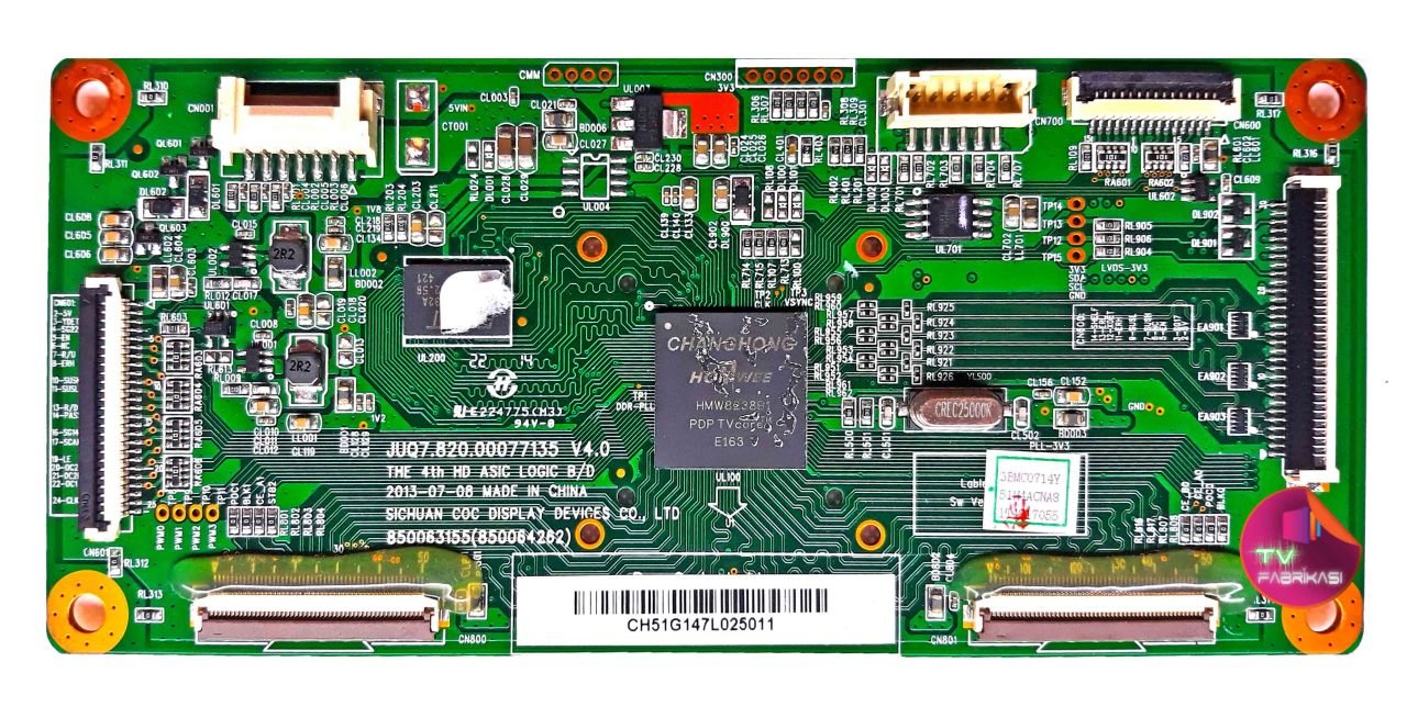 JUQ7.820.00077135 V4.0 - SUNNY T-CON BOARD
